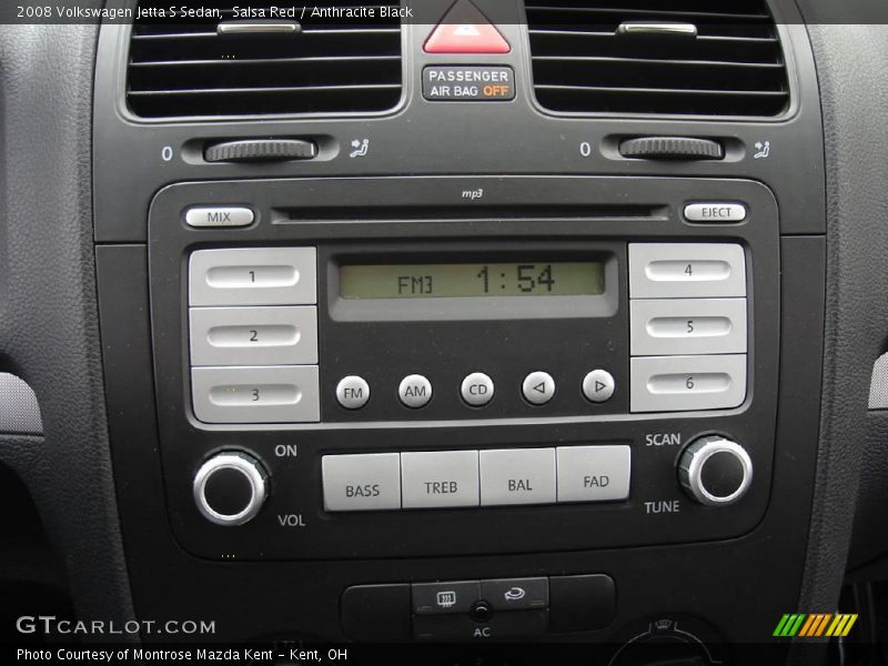 Salsa Red / Anthracite Black 2008 Volkswagen Jetta S Sedan