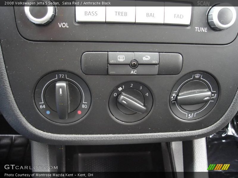 Salsa Red / Anthracite Black 2008 Volkswagen Jetta S Sedan