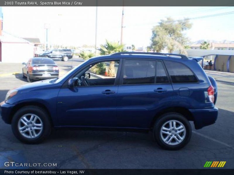 Spectra Blue Mica / Gray 2003 Toyota RAV4