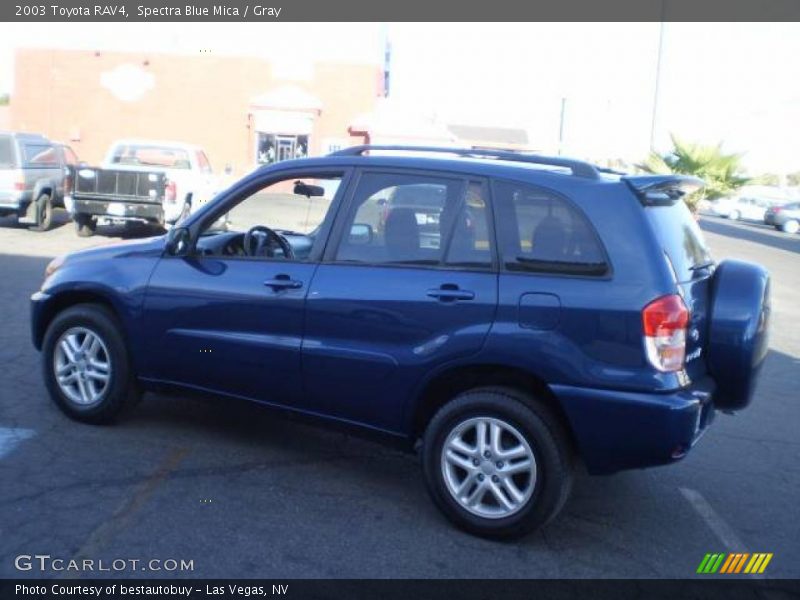 Spectra Blue Mica / Gray 2003 Toyota RAV4