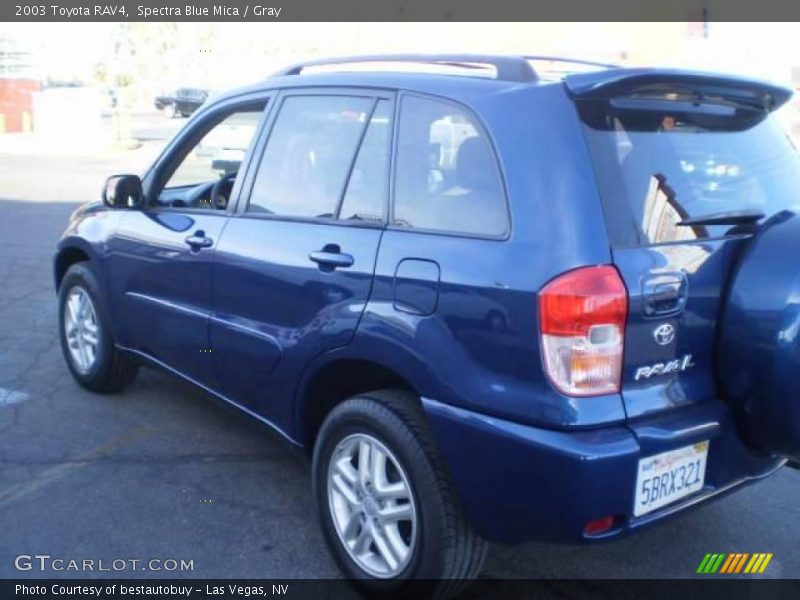 Spectra Blue Mica / Gray 2003 Toyota RAV4