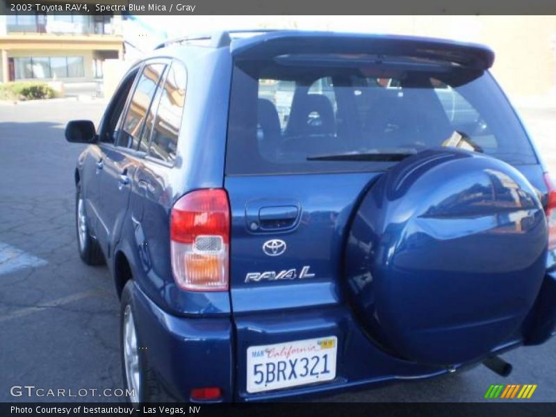 Spectra Blue Mica / Gray 2003 Toyota RAV4