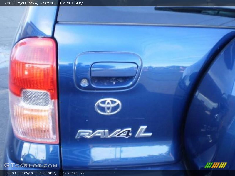 Spectra Blue Mica / Gray 2003 Toyota RAV4