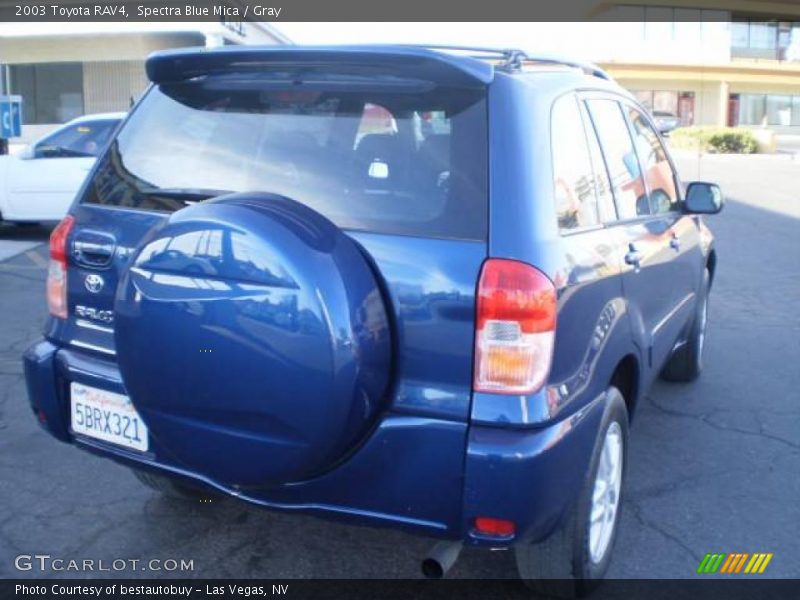 Spectra Blue Mica / Gray 2003 Toyota RAV4