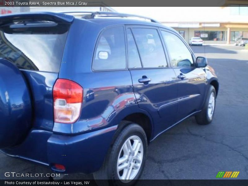 Spectra Blue Mica / Gray 2003 Toyota RAV4