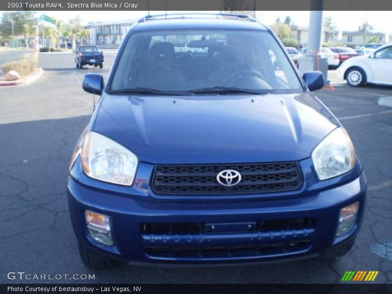 Spectra Blue Mica / Gray 2003 Toyota RAV4