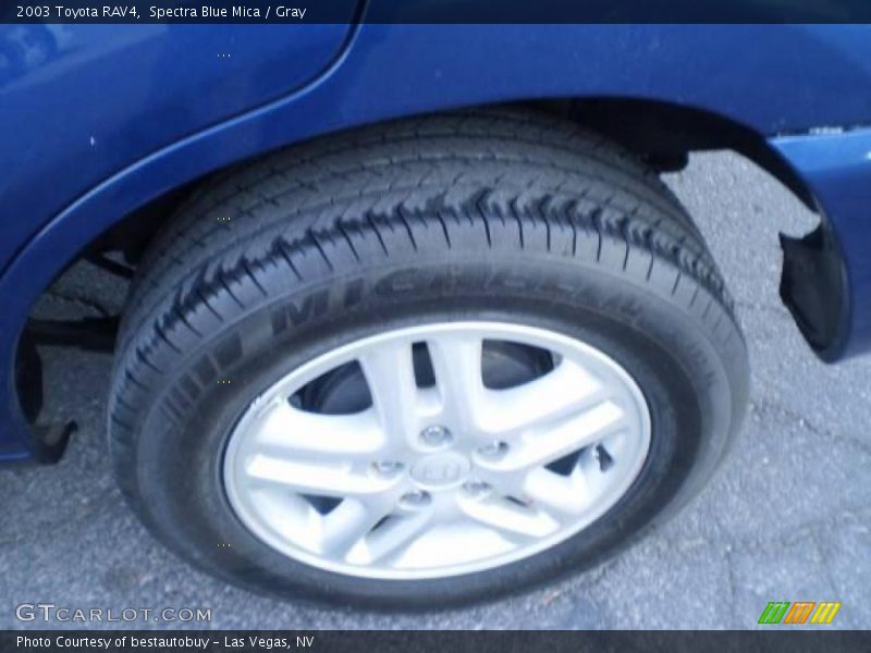 Spectra Blue Mica / Gray 2003 Toyota RAV4
