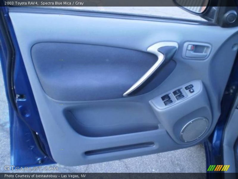 Spectra Blue Mica / Gray 2003 Toyota RAV4