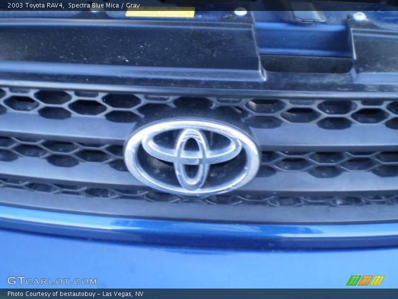 Spectra Blue Mica / Gray 2003 Toyota RAV4