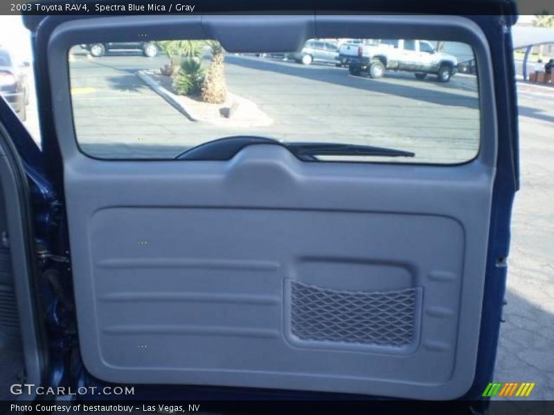 Spectra Blue Mica / Gray 2003 Toyota RAV4