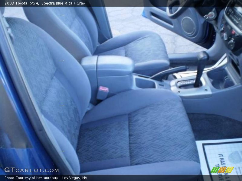 Spectra Blue Mica / Gray 2003 Toyota RAV4