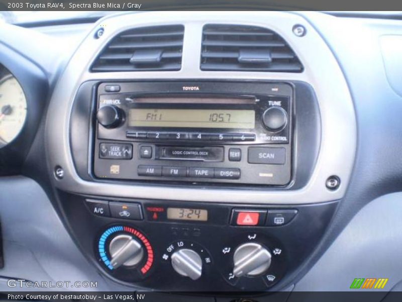 Spectra Blue Mica / Gray 2003 Toyota RAV4