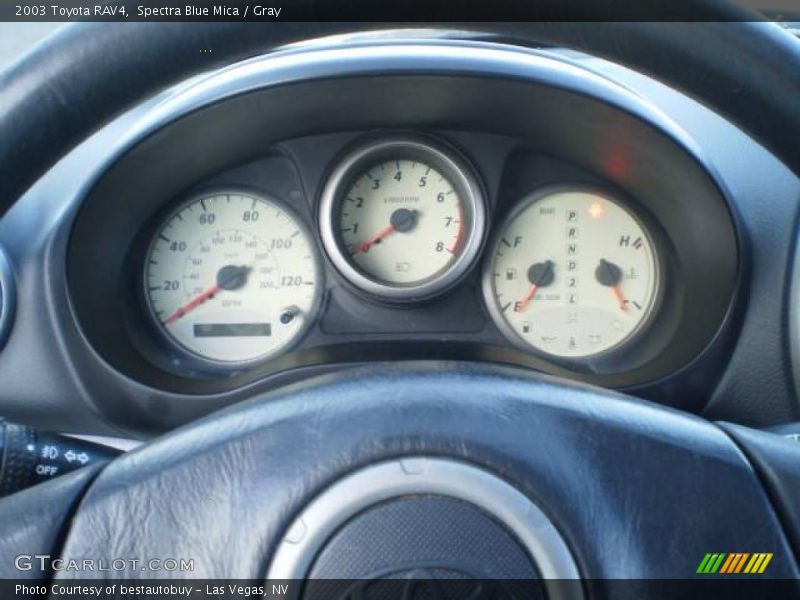 Spectra Blue Mica / Gray 2003 Toyota RAV4