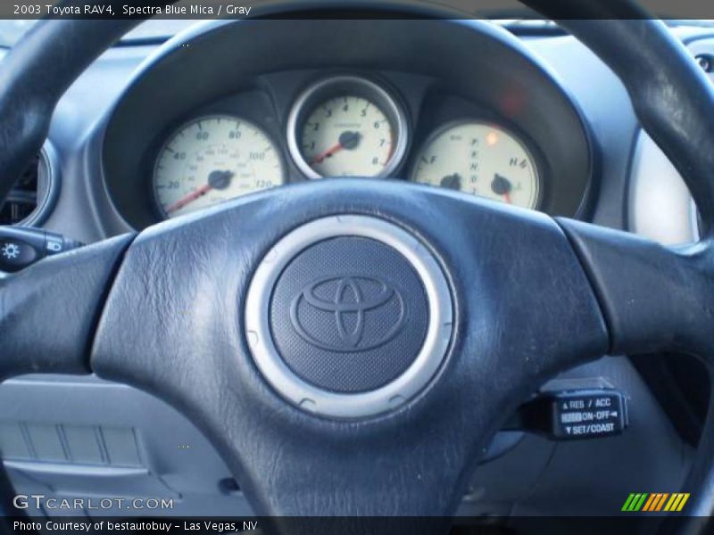 Spectra Blue Mica / Gray 2003 Toyota RAV4