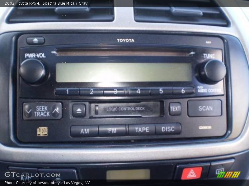 Spectra Blue Mica / Gray 2003 Toyota RAV4