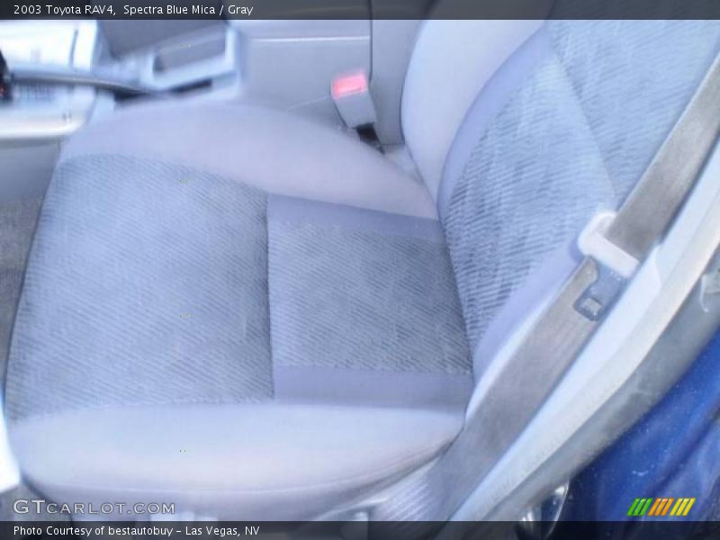 Spectra Blue Mica / Gray 2003 Toyota RAV4