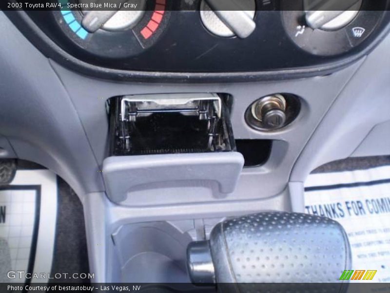 Spectra Blue Mica / Gray 2003 Toyota RAV4