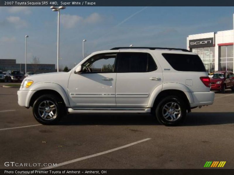 Super White / Taupe 2007 Toyota Sequoia SR5 4WD