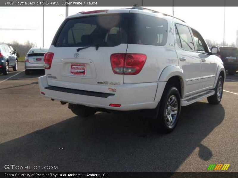 Super White / Taupe 2007 Toyota Sequoia SR5 4WD