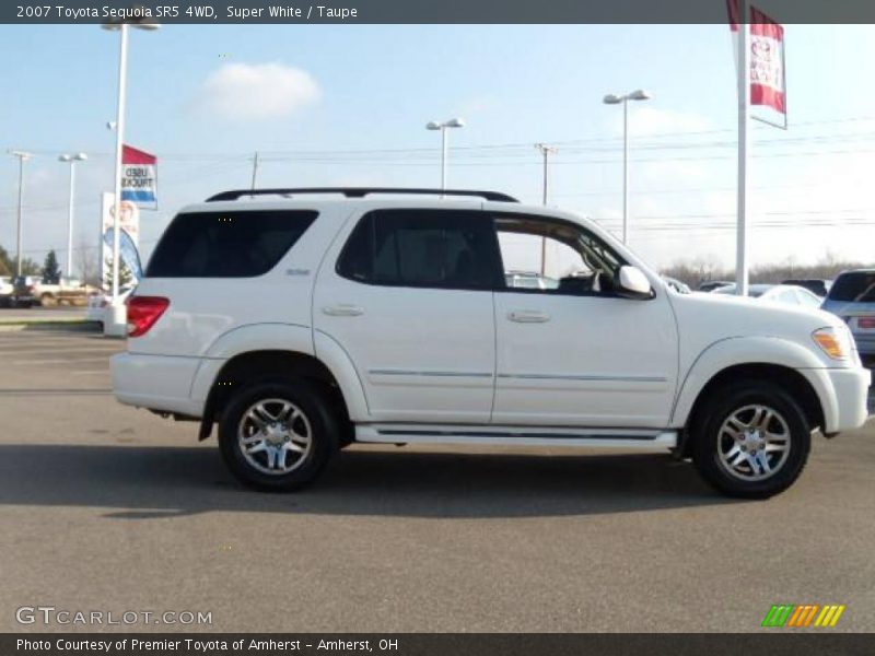 Super White / Taupe 2007 Toyota Sequoia SR5 4WD