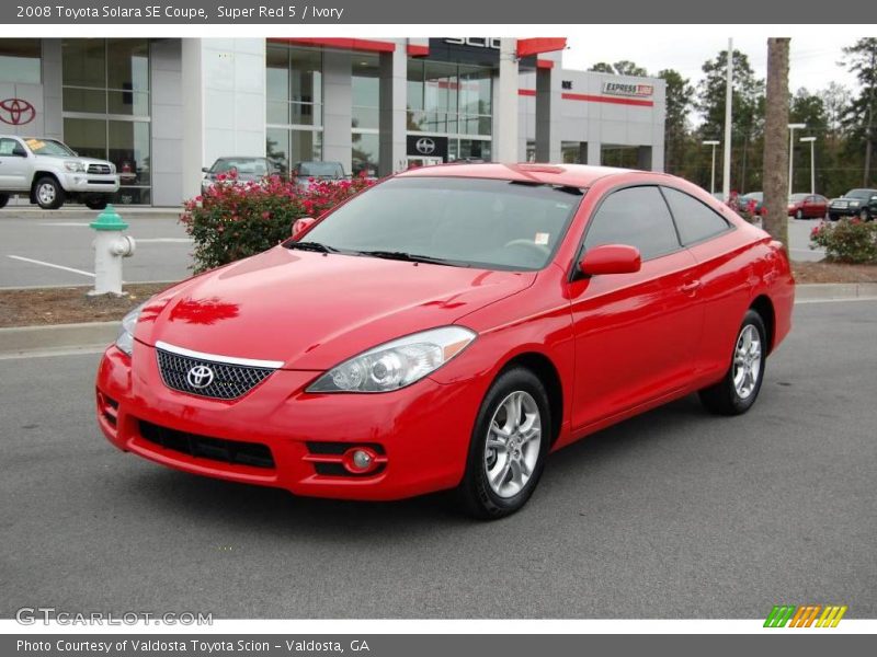 Super Red 5 / Ivory 2008 Toyota Solara SE Coupe
