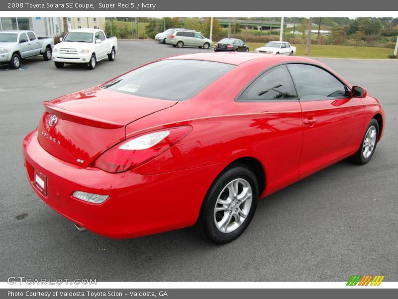 Super Red 5 / Ivory 2008 Toyota Solara SE Coupe