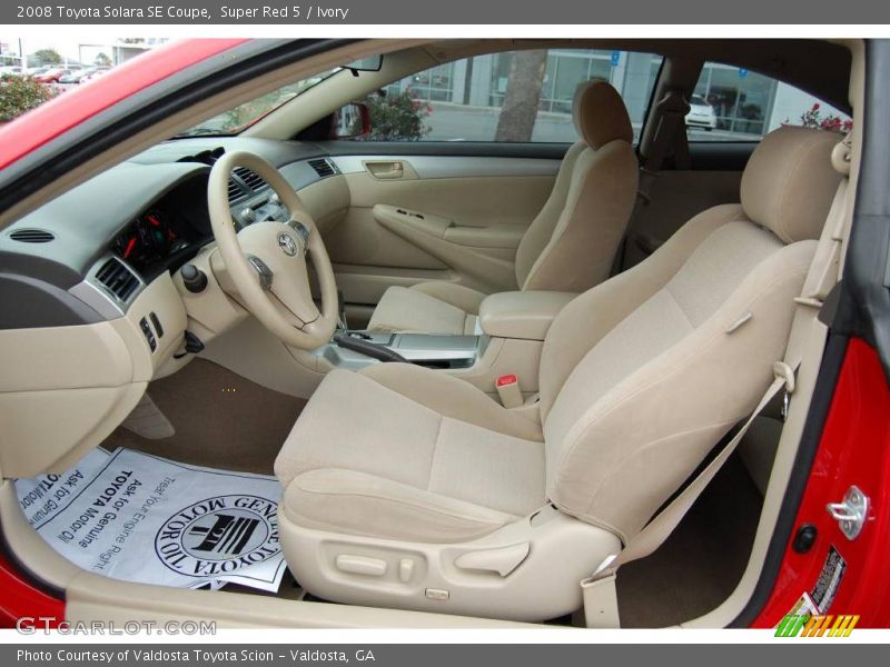 Super Red 5 / Ivory 2008 Toyota Solara SE Coupe