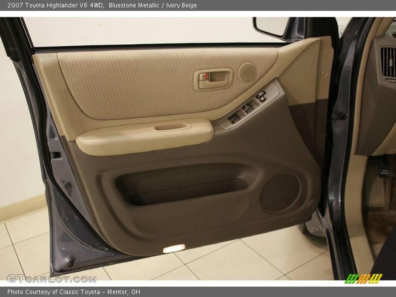 Bluestone Metallic / Ivory Beige 2007 Toyota Highlander V6 4WD