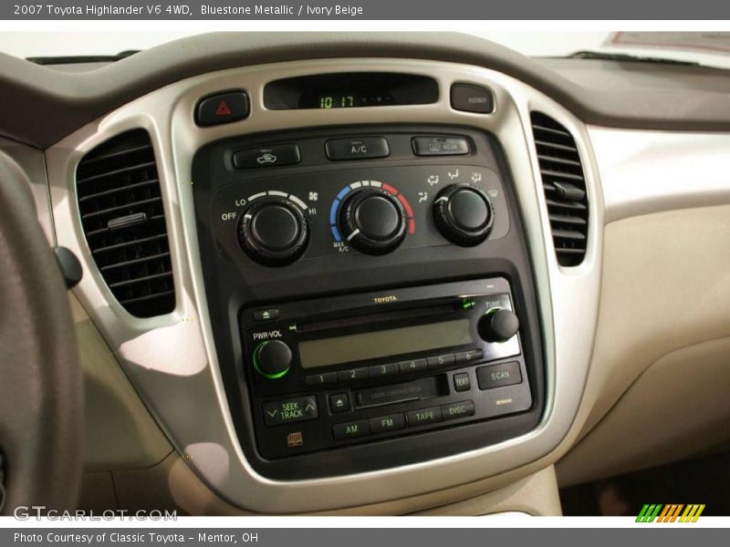 Bluestone Metallic / Ivory Beige 2007 Toyota Highlander V6 4WD
