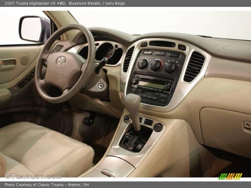 Bluestone Metallic / Ivory Beige 2007 Toyota Highlander V6 4WD