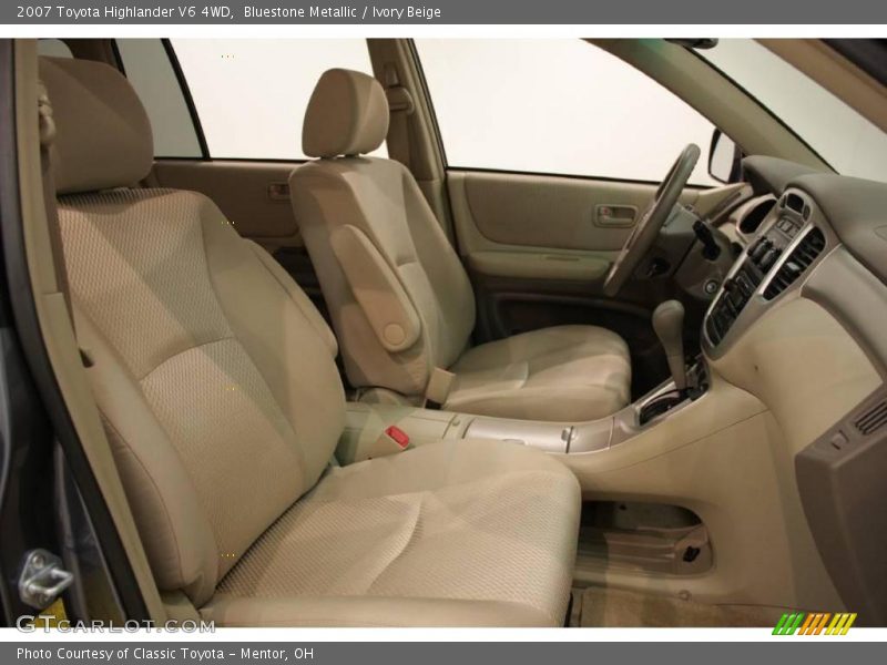 Bluestone Metallic / Ivory Beige 2007 Toyota Highlander V6 4WD