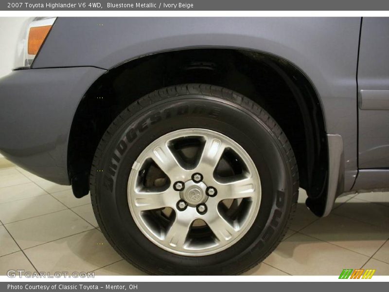Bluestone Metallic / Ivory Beige 2007 Toyota Highlander V6 4WD