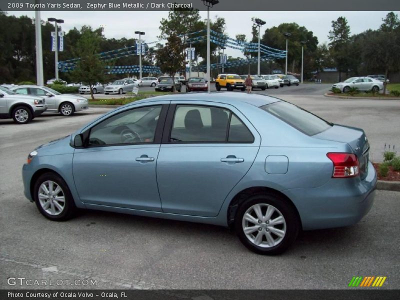 Zephyr Blue Metallic / Dark Charcoal 2009 Toyota Yaris Sedan