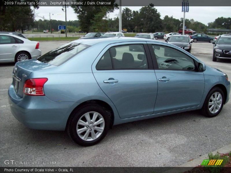 Zephyr Blue Metallic / Dark Charcoal 2009 Toyota Yaris Sedan
