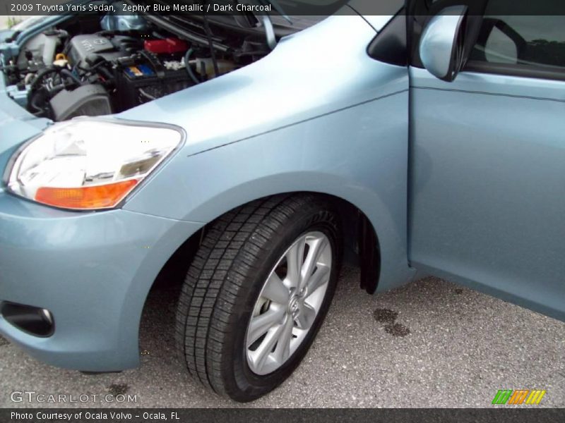 Zephyr Blue Metallic / Dark Charcoal 2009 Toyota Yaris Sedan