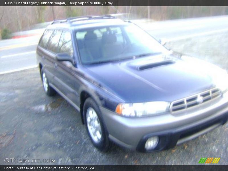 Deep Sapphire Blue / Gray 1999 Subaru Legacy Outback Wagon