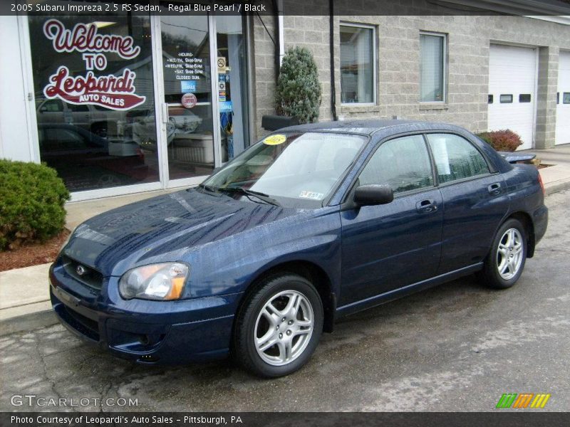 Regal Blue Pearl / Black 2005 Subaru Impreza 2.5 RS Sedan