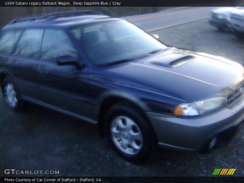 Deep Sapphire Blue / Gray 1999 Subaru Legacy Outback Wagon