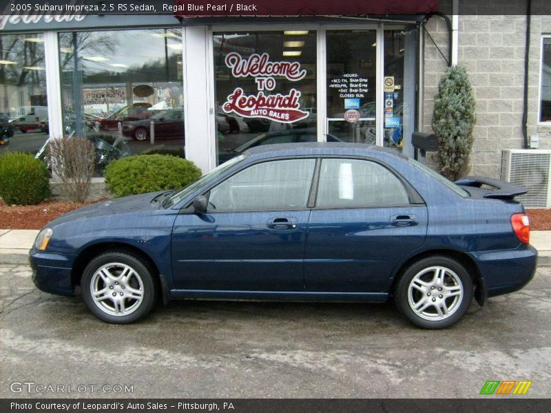 Regal Blue Pearl / Black 2005 Subaru Impreza 2.5 RS Sedan