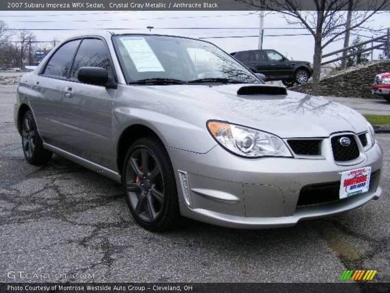 Crystal Gray Metallic / Anthracite Black 2007 Subaru Impreza WRX Sedan