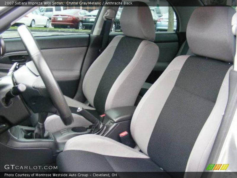 Crystal Gray Metallic / Anthracite Black 2007 Subaru Impreza WRX Sedan