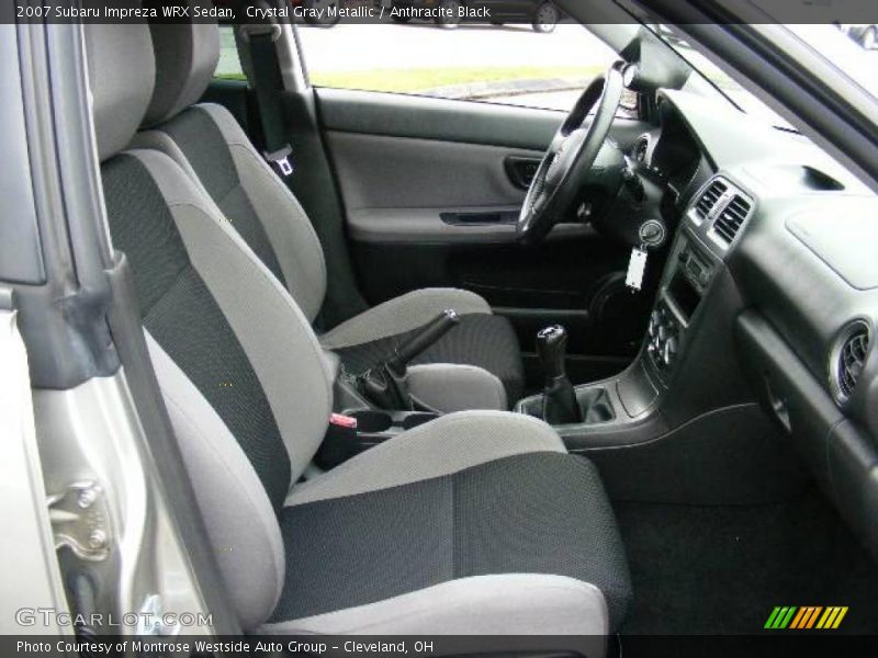 Crystal Gray Metallic / Anthracite Black 2007 Subaru Impreza WRX Sedan