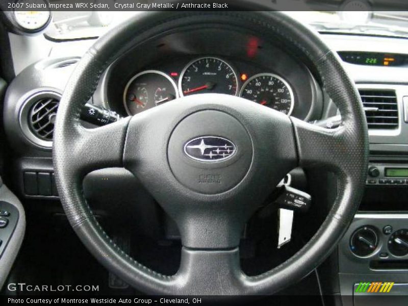 Crystal Gray Metallic / Anthracite Black 2007 Subaru Impreza WRX Sedan