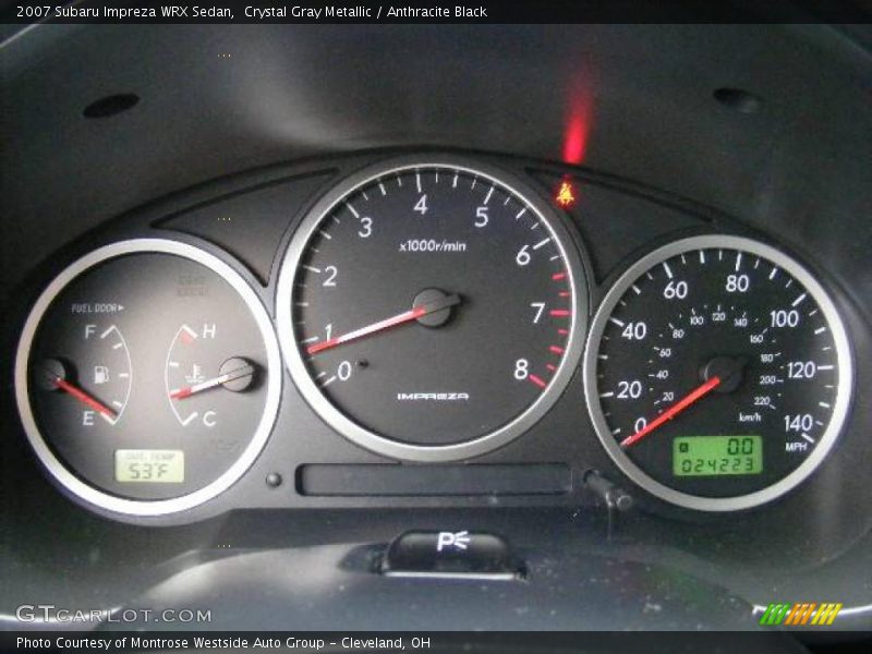 Crystal Gray Metallic / Anthracite Black 2007 Subaru Impreza WRX Sedan