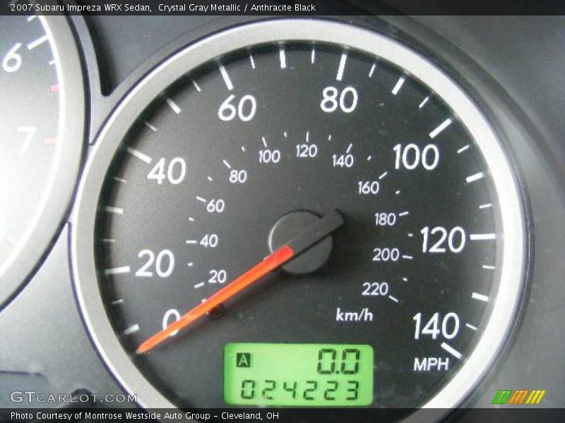 Crystal Gray Metallic / Anthracite Black 2007 Subaru Impreza WRX Sedan