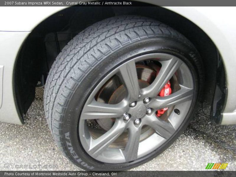 Crystal Gray Metallic / Anthracite Black 2007 Subaru Impreza WRX Sedan