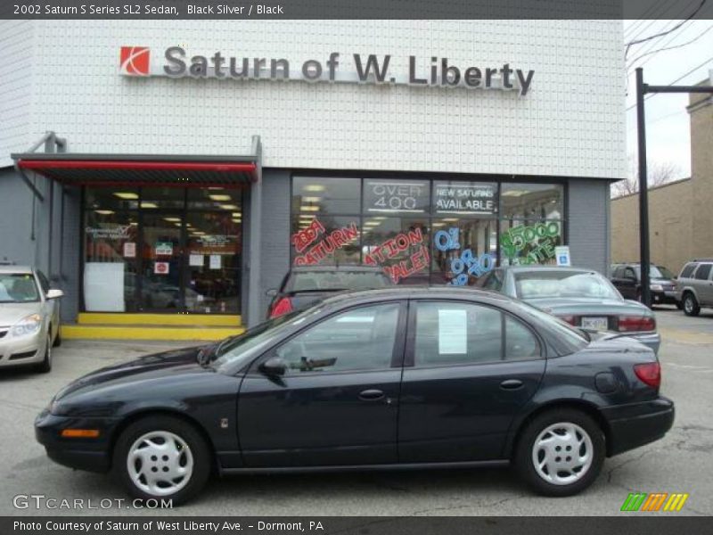 Black Silver / Black 2002 Saturn S Series SL2 Sedan