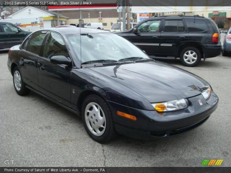 Black Silver / Black 2002 Saturn S Series SL2 Sedan