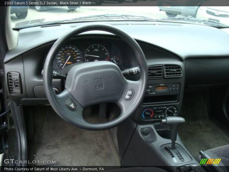 Black Silver / Black 2002 Saturn S Series SL2 Sedan