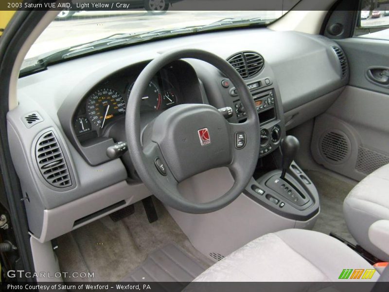 Light Yellow / Gray 2003 Saturn VUE AWD